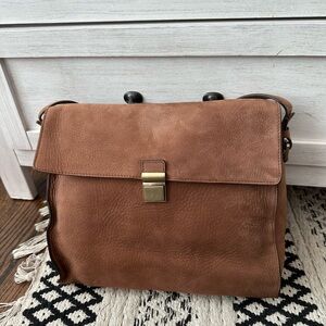 Adrienne  Vittadini Vasona Cocoa Shoulder Bag Adjustable Strap